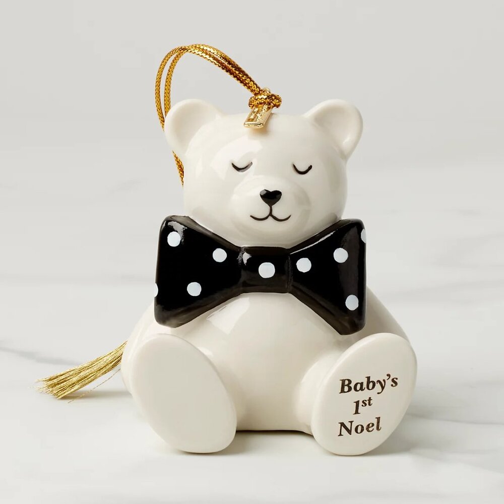 Kate Spade Be Jolly Baby's 1st Noel Christmas Ornament/NIB